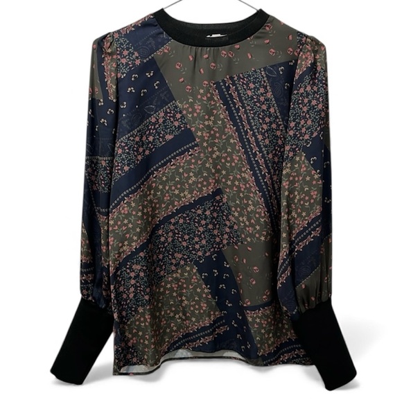 Tristan Patchwork Floral Blouse - Picture 1 of 3